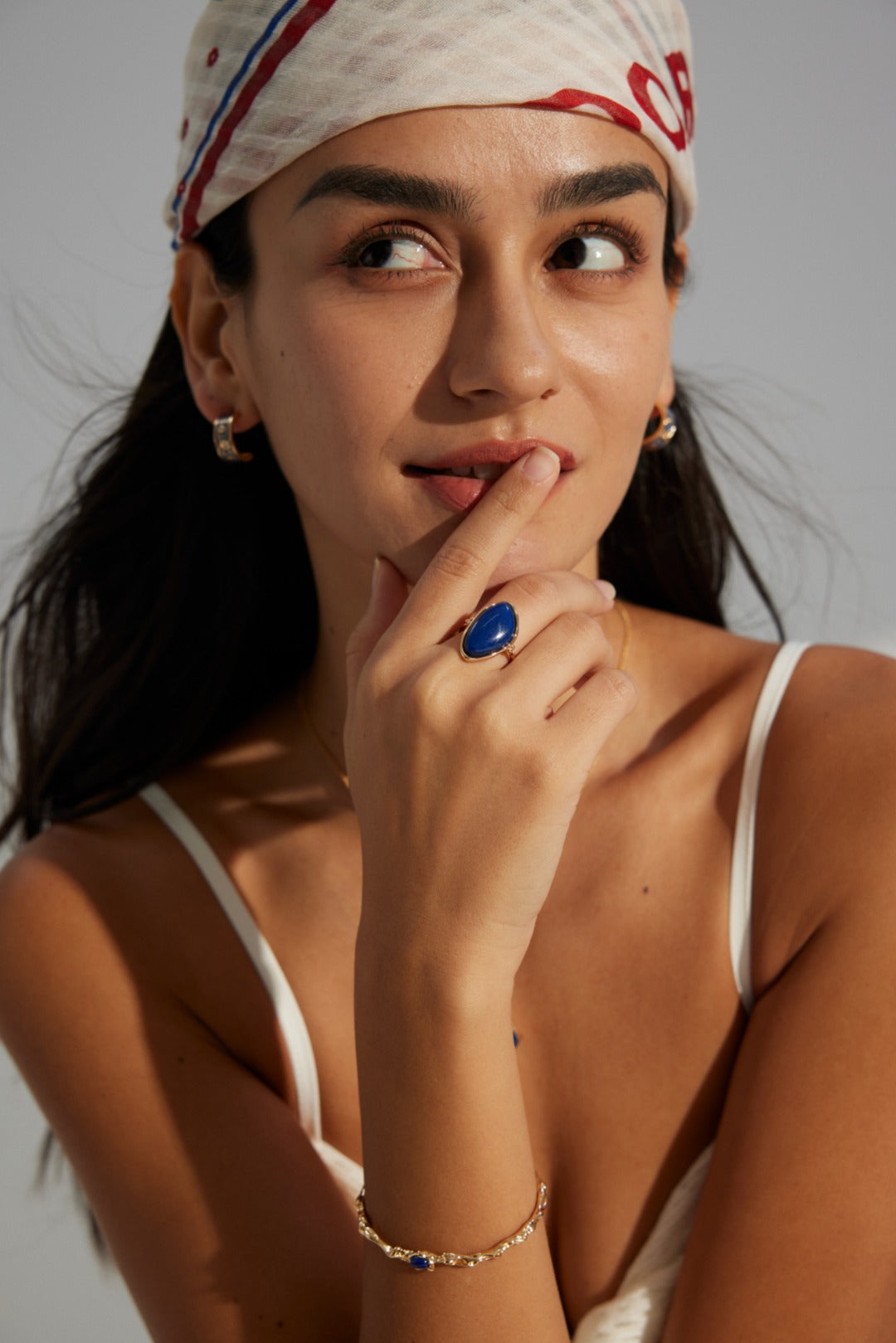 925 Sterling Silver Star Lapis Lazuli Ring, product view 12