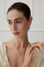925 Sterling Silver Natural Pearl Drop Earrings, product view 8