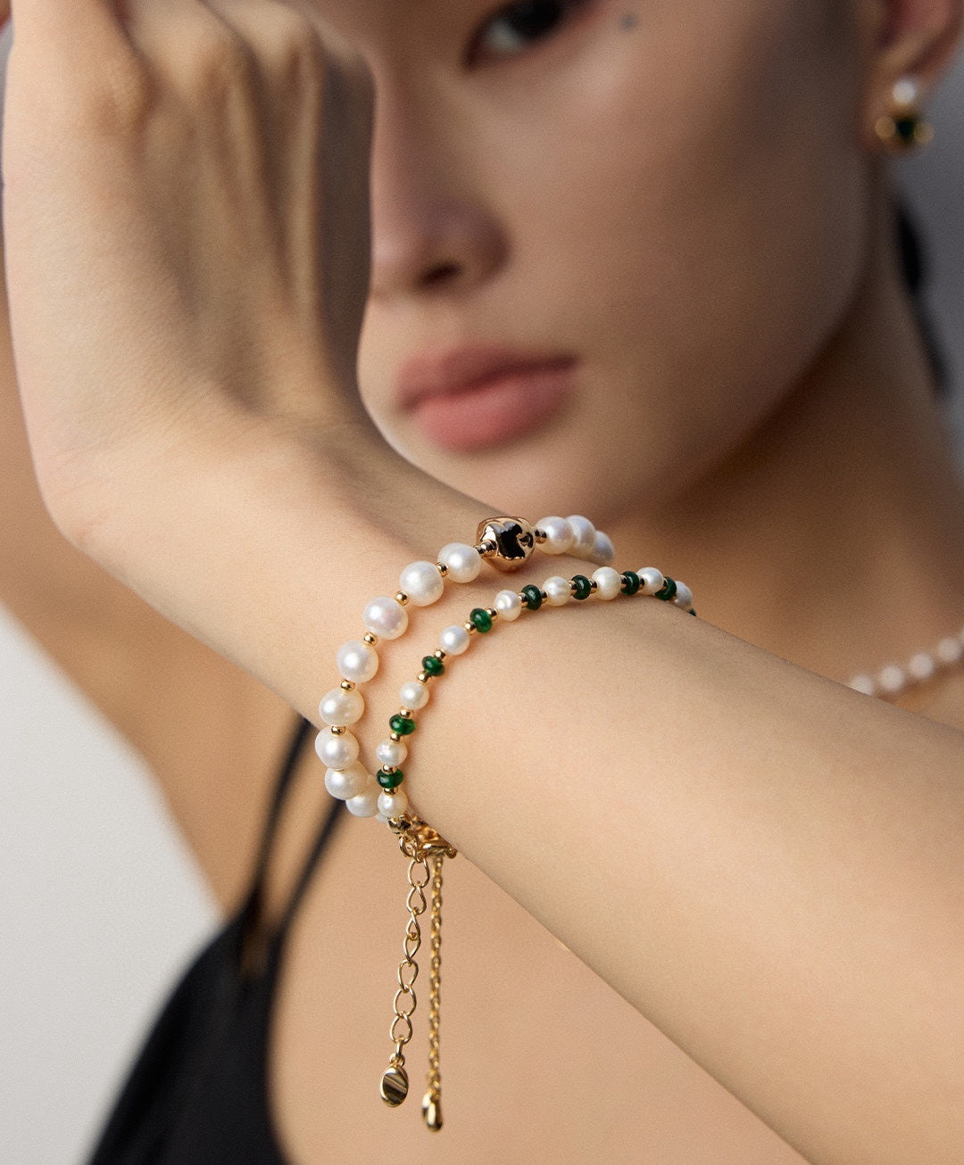 925 Sterling Silver Natural Pearl Bracelet, product view 17