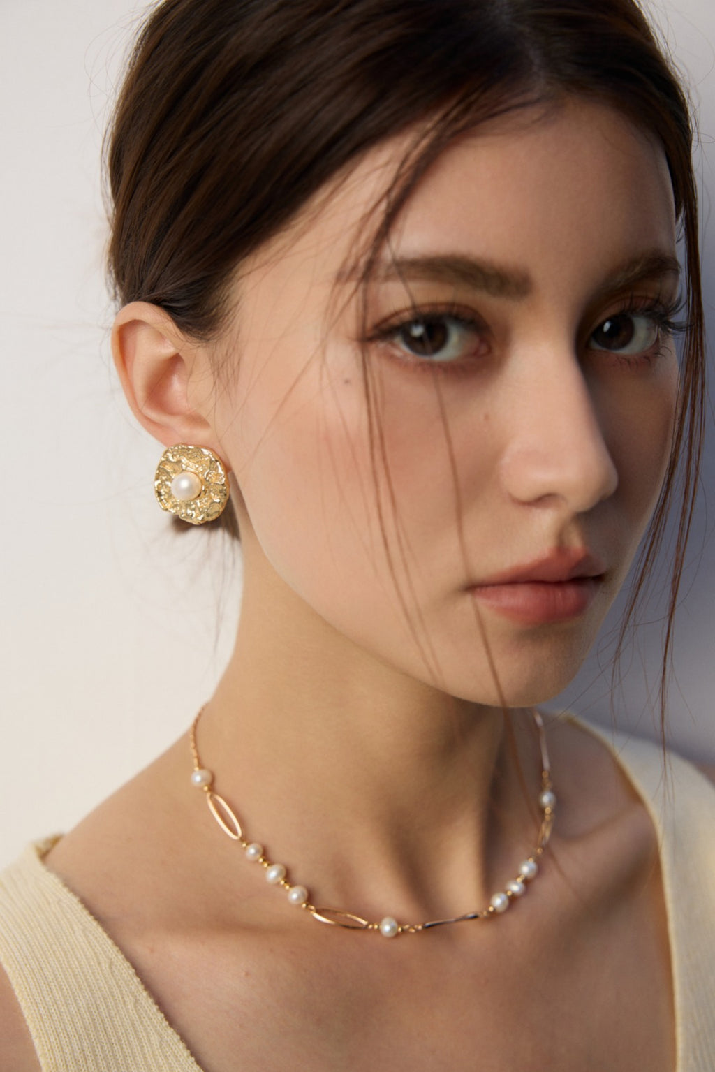 925 Sterling Silver Vintage Natural Pearl Earrings, product view 9