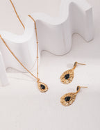 925 Sterling Silver Black Cubic Zirconia Earrings, product view 7
