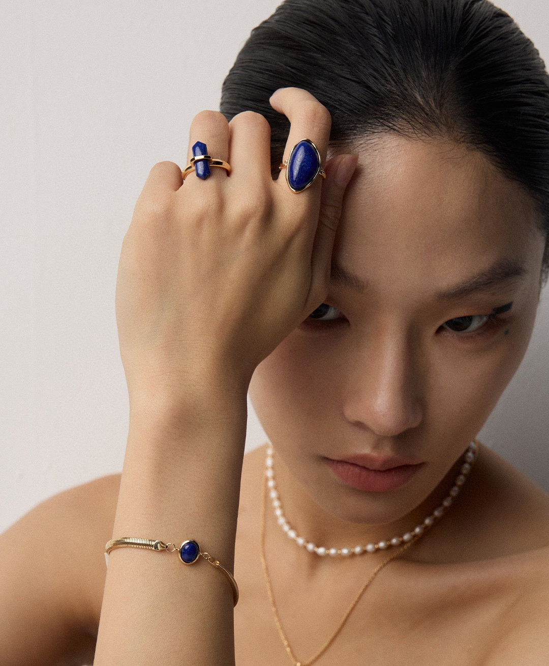 925 Sterling Silver Star Lapis Lazuli Ring, product view 14
