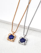 925 Sterling Silver Lapis Lazuli Necklace, product view 7