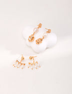 925 Sterling Silver Natural Pearl Earrings, product view 8