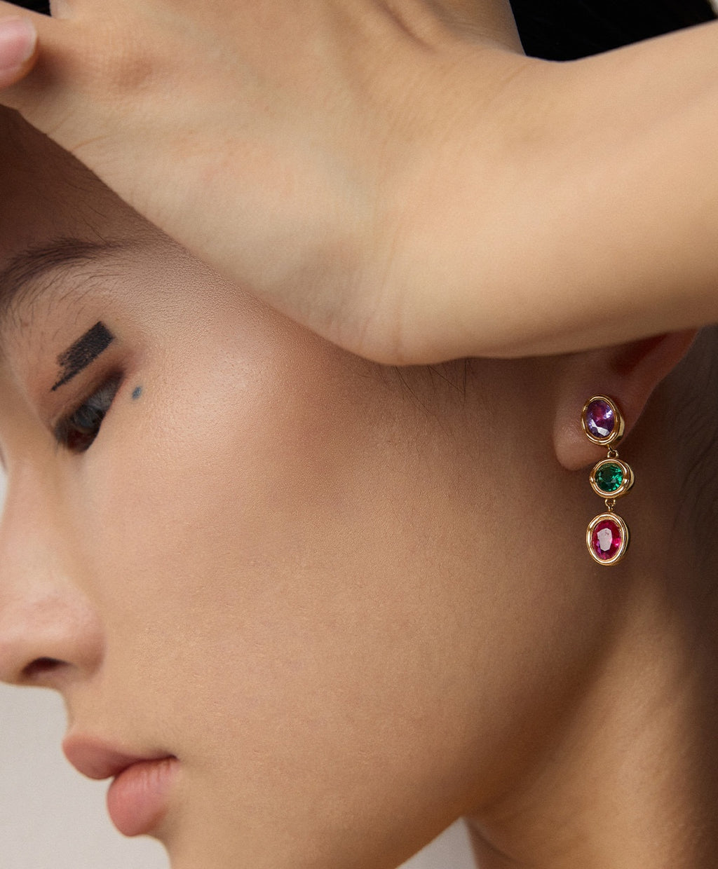 925 Sterling Silver Cubic Zirconia Earrings, product view 12