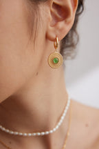 925 Sterling Silver Chalcedony Earrings, product view 7
