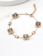 925 sterling silver bracelet in vintage gold