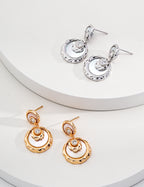 925 Sterling Silver Mother of Pearl and Cubic Zirconia Earrings, product view 9