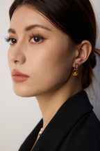 925 Sterling Silver Natural Tiger’s Eye Earrings, product view 7
