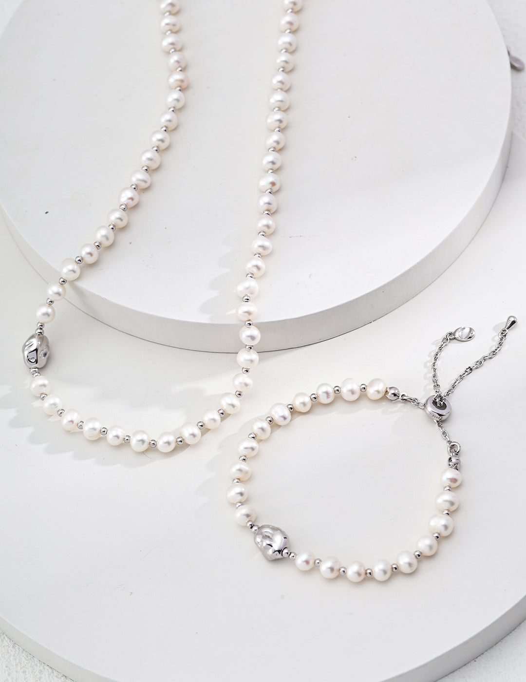 925 Sterling Silver Natural Pearl Bracelet, product view 11