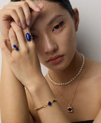 925 Sterling Silver Star Lapis Lazuli Ring, product view 13