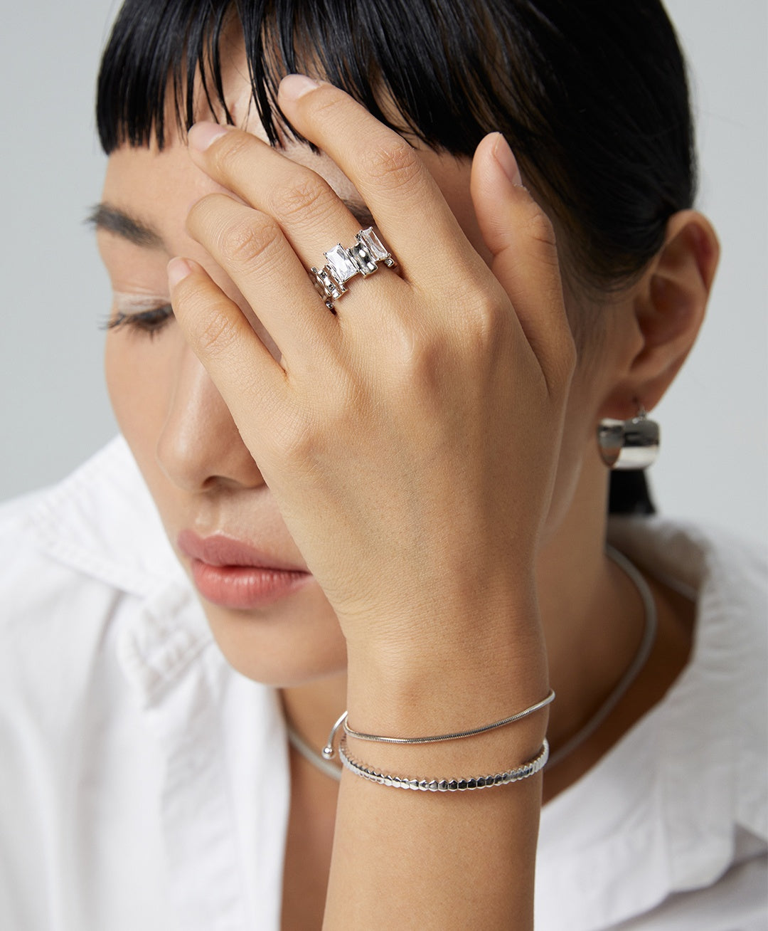 925 Sterling Silver Bangle, additional product view