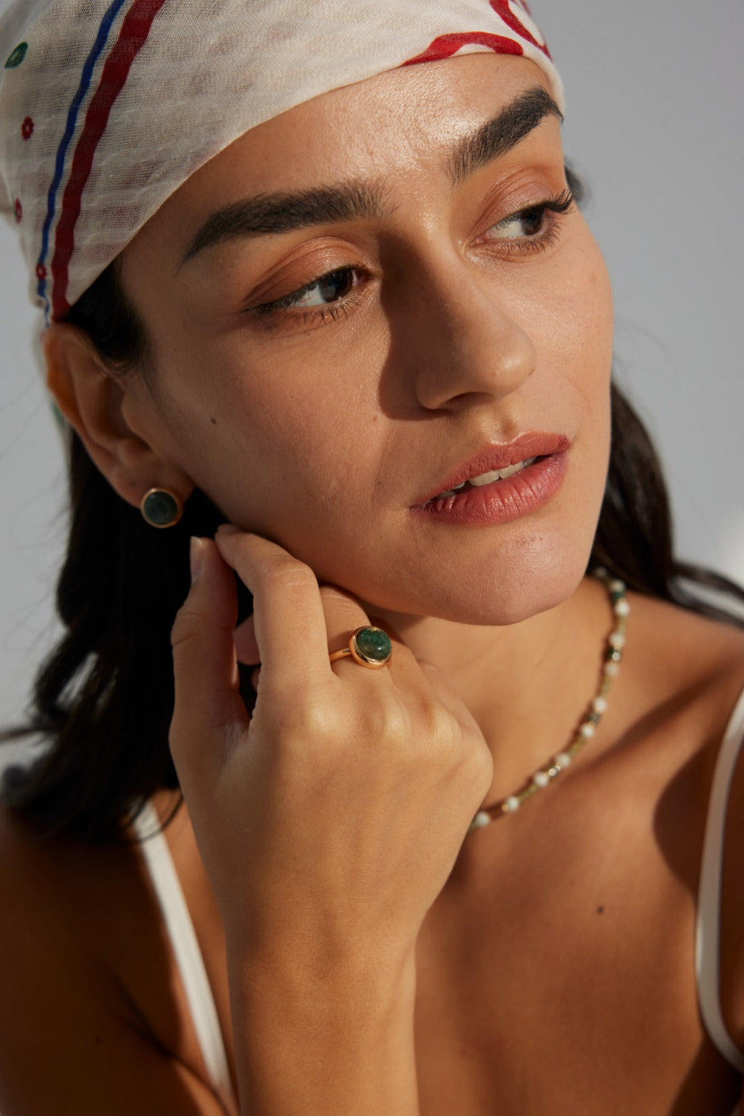 925 Sterling Silver Moss Agate Earrings, product view 10