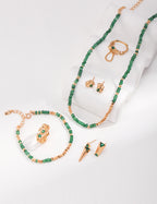 925 Sterling Silver Synthetic Emerald Bracelet, product view 8