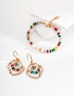 925 Sterling Silver Vintage UFO Abacus Bead Earrings, product view 13