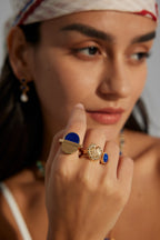 925 Sterling Silver Vintage Lapis Lazuli Ring, product view 8