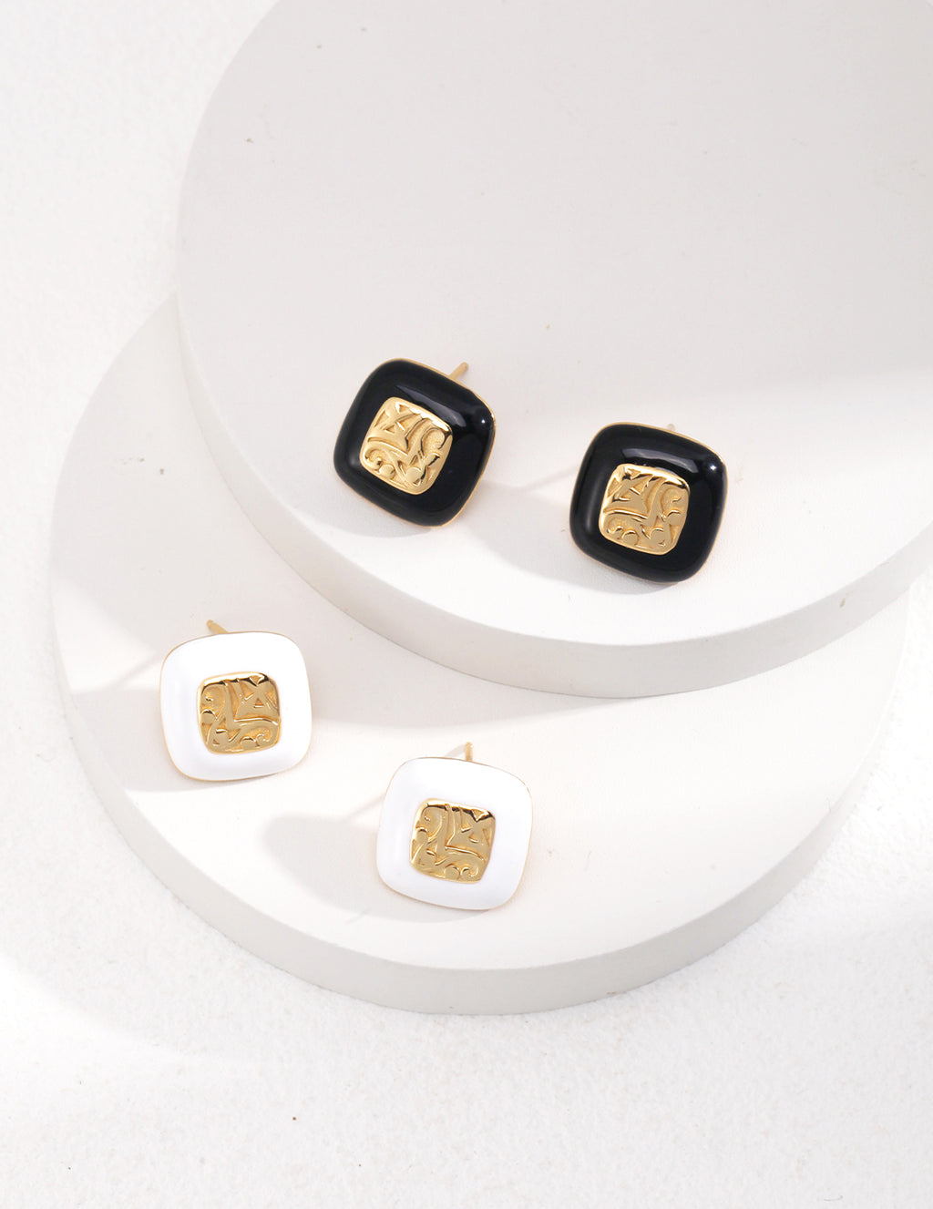 925 Sterling Silver Enamel Earrings, product view 9