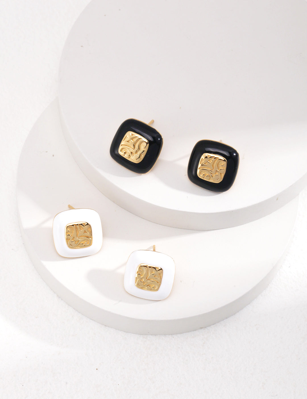 925 Sterling Silver Enamel Earrings, product view 9