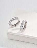 925 Sterling Silver Cubic Zirconia Earrings, product view 7