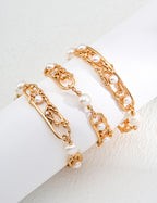 925 Sterling Silver Vintage Natural Pearl Bracelet, product view 11