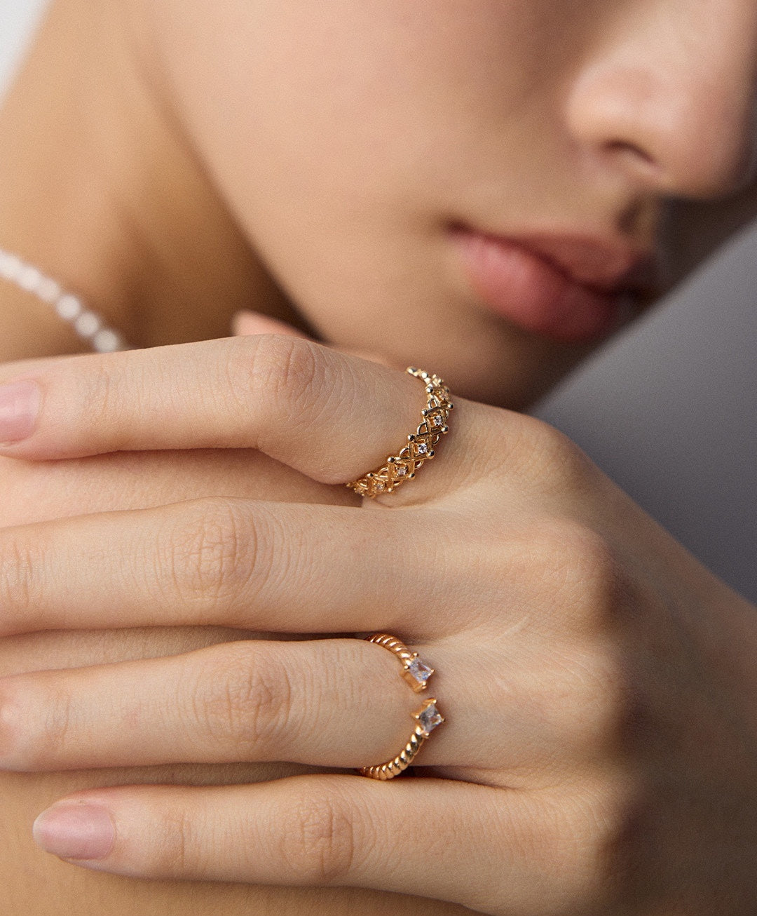 925 Sterling Silver Cubic Zirconia Ring, product view 13