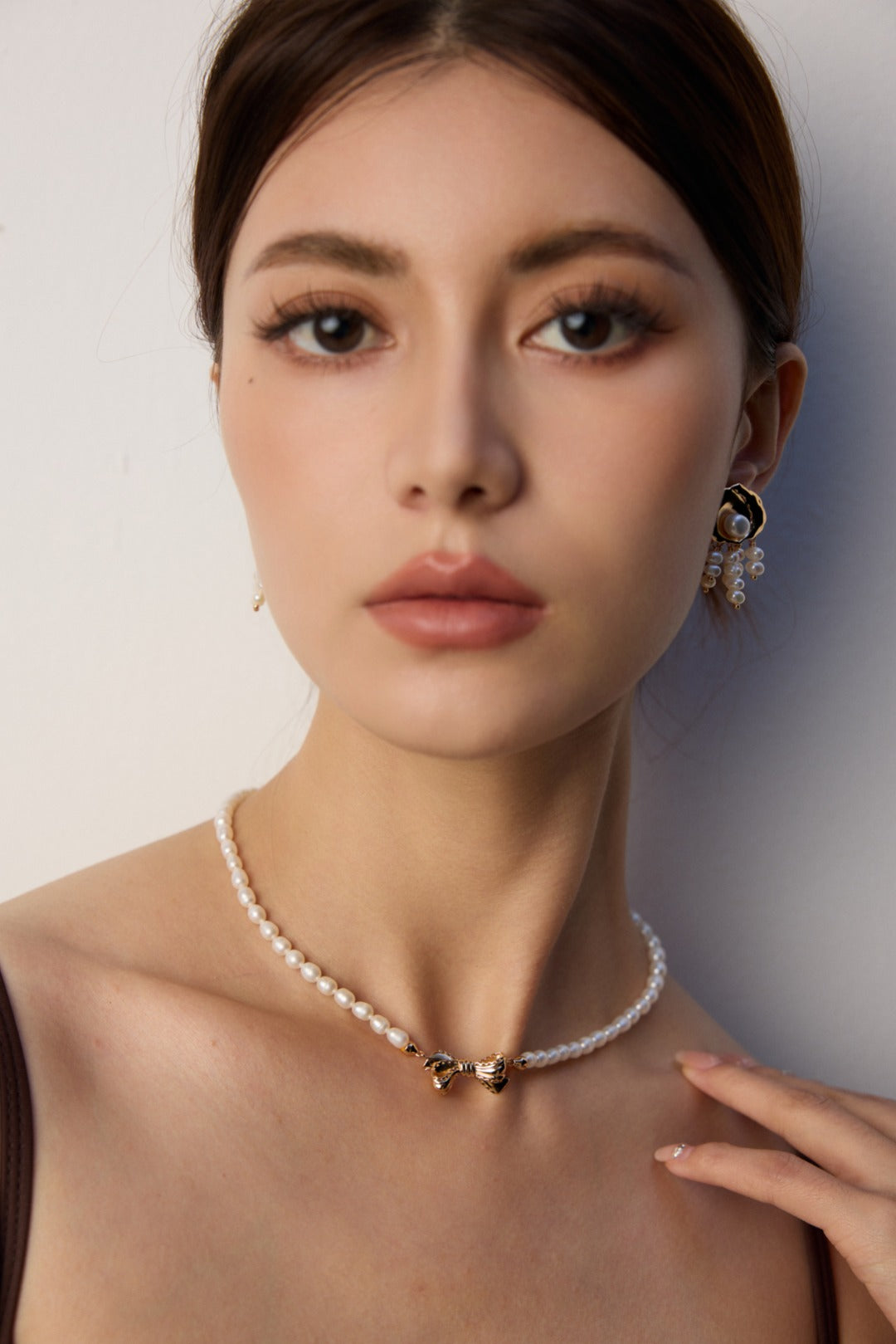 925 Sterling Silver Vintage Natural Pearl Earrings, product view 9