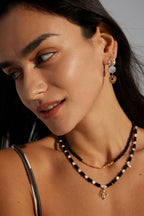 925 Sterling Silver Black Agate Necklace, product view 11