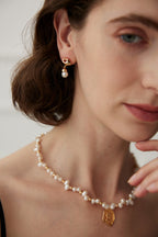 925 Sterling Silver Natural Pearl Earrings, product view 8