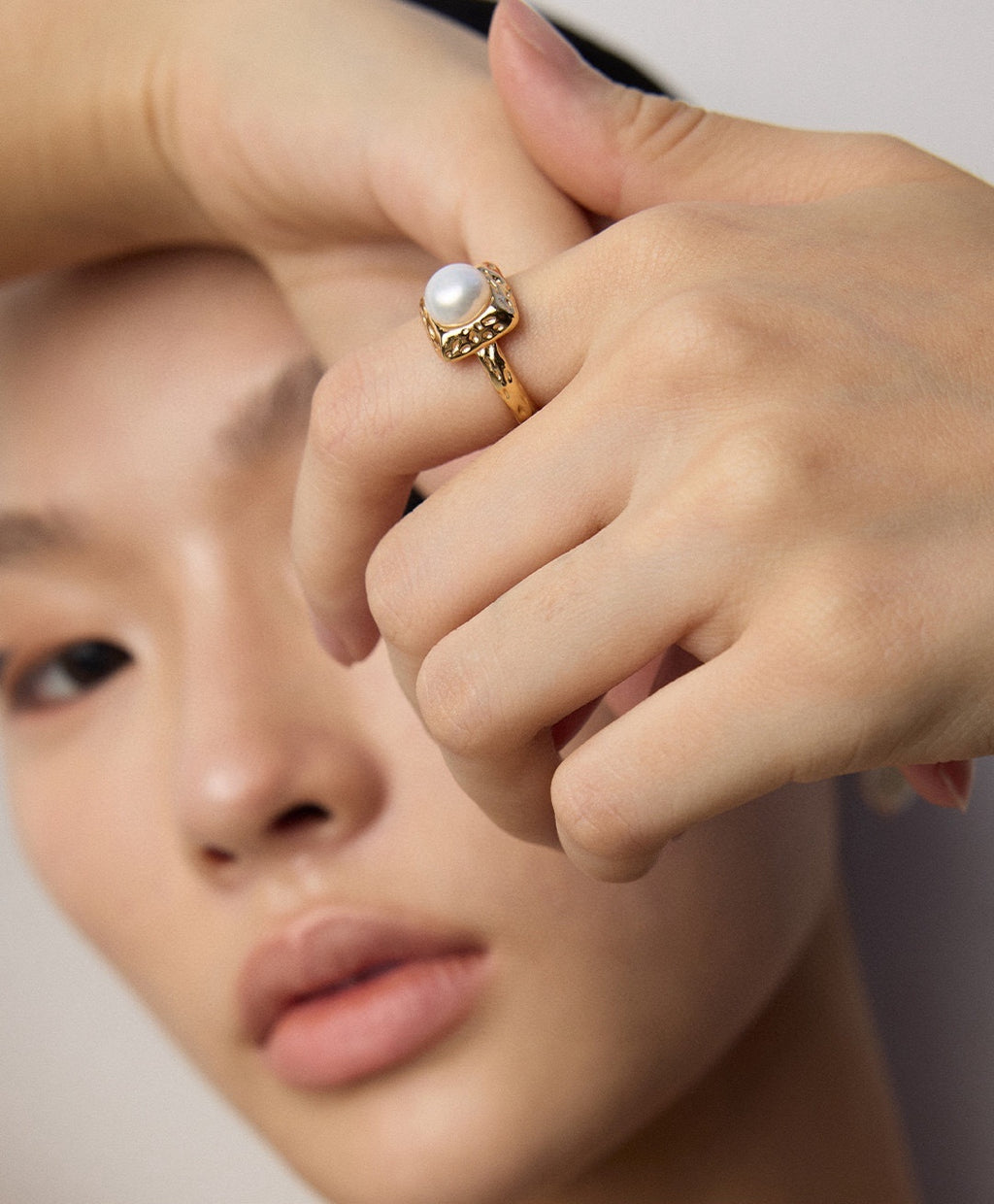 925 Sterling Silver Natural Pearl Ring, product view 14