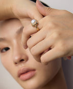 925 Sterling Silver Natural Pearl Ring, product view 14