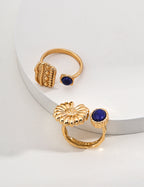 925 Sterling Silver Vintage Lapis Lazuli Ring, product view 7