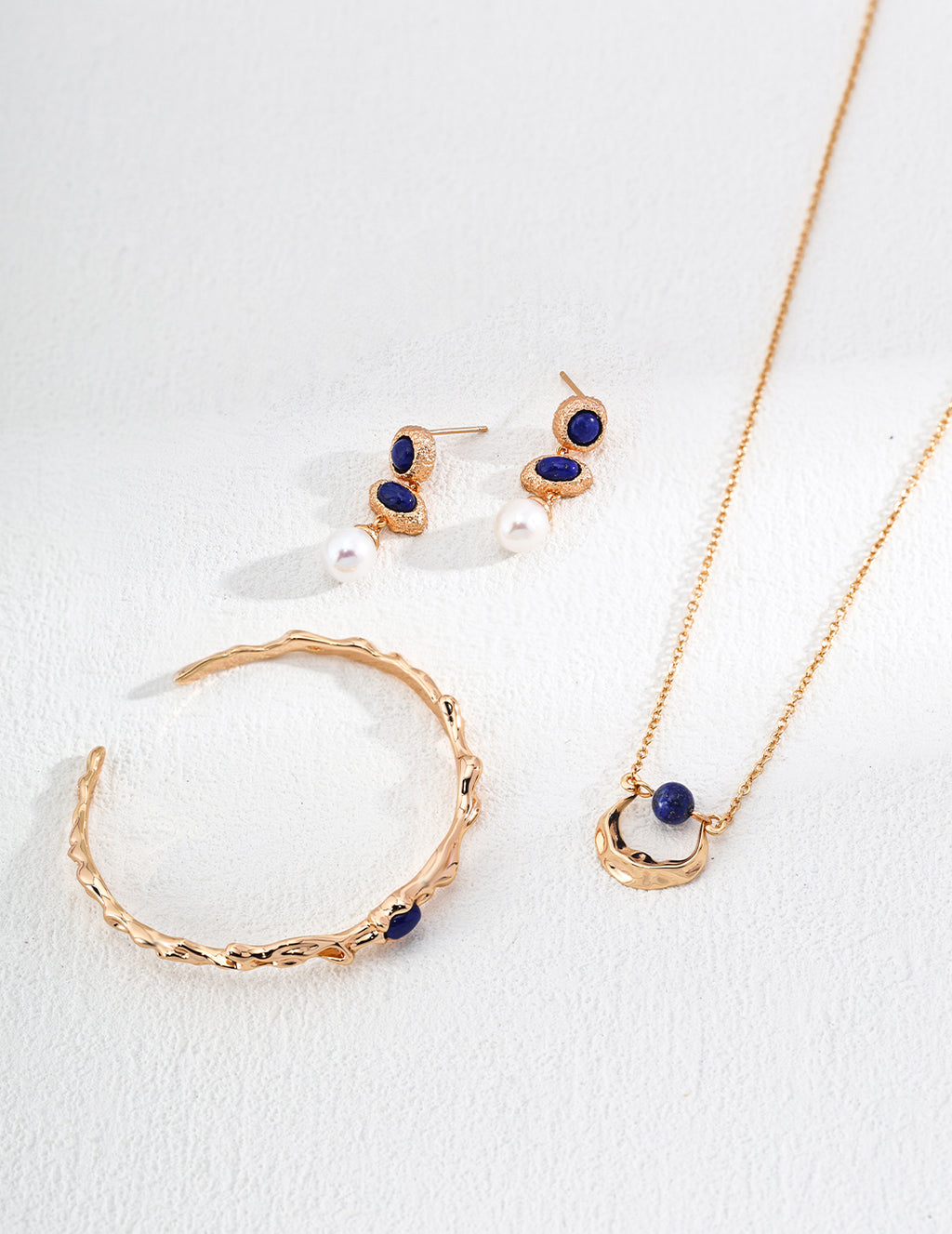 925 Sterling Silver Vintage Lapis Lazuli and Natural Pearl Earrings, product view 7