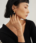 925 Sterling Silver Natural Pearl Earrings, product view 7