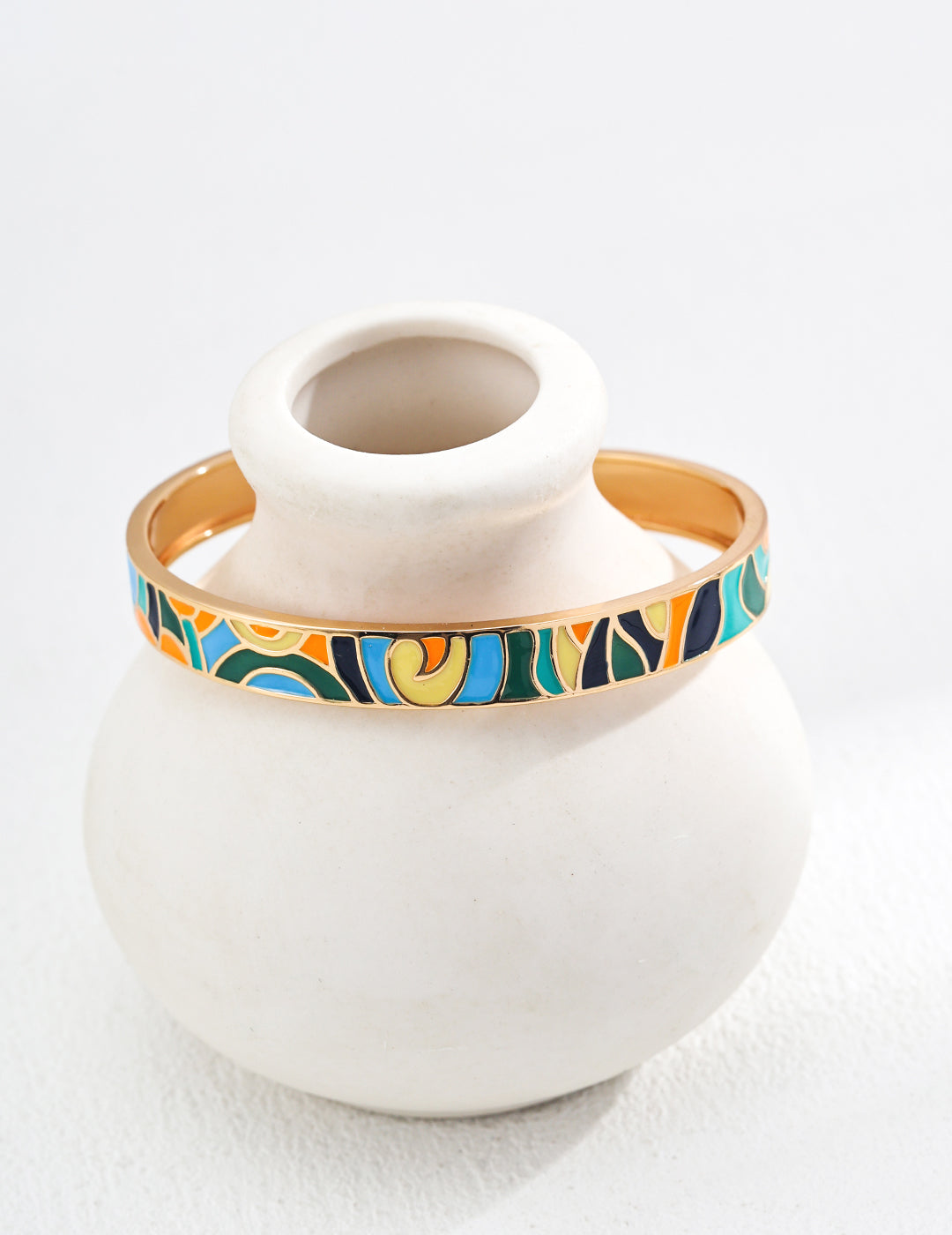 925 Sterling Silver Drip Glaze Bangle, product view 7