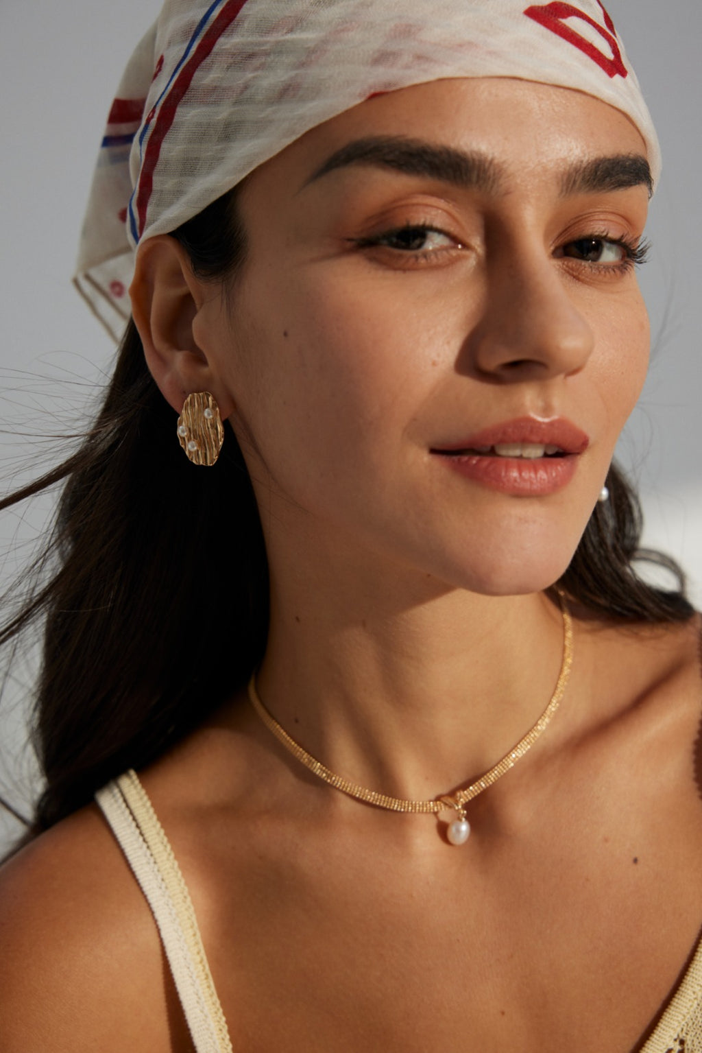 925 Sterling Silver Natural Pearl Short Necklace