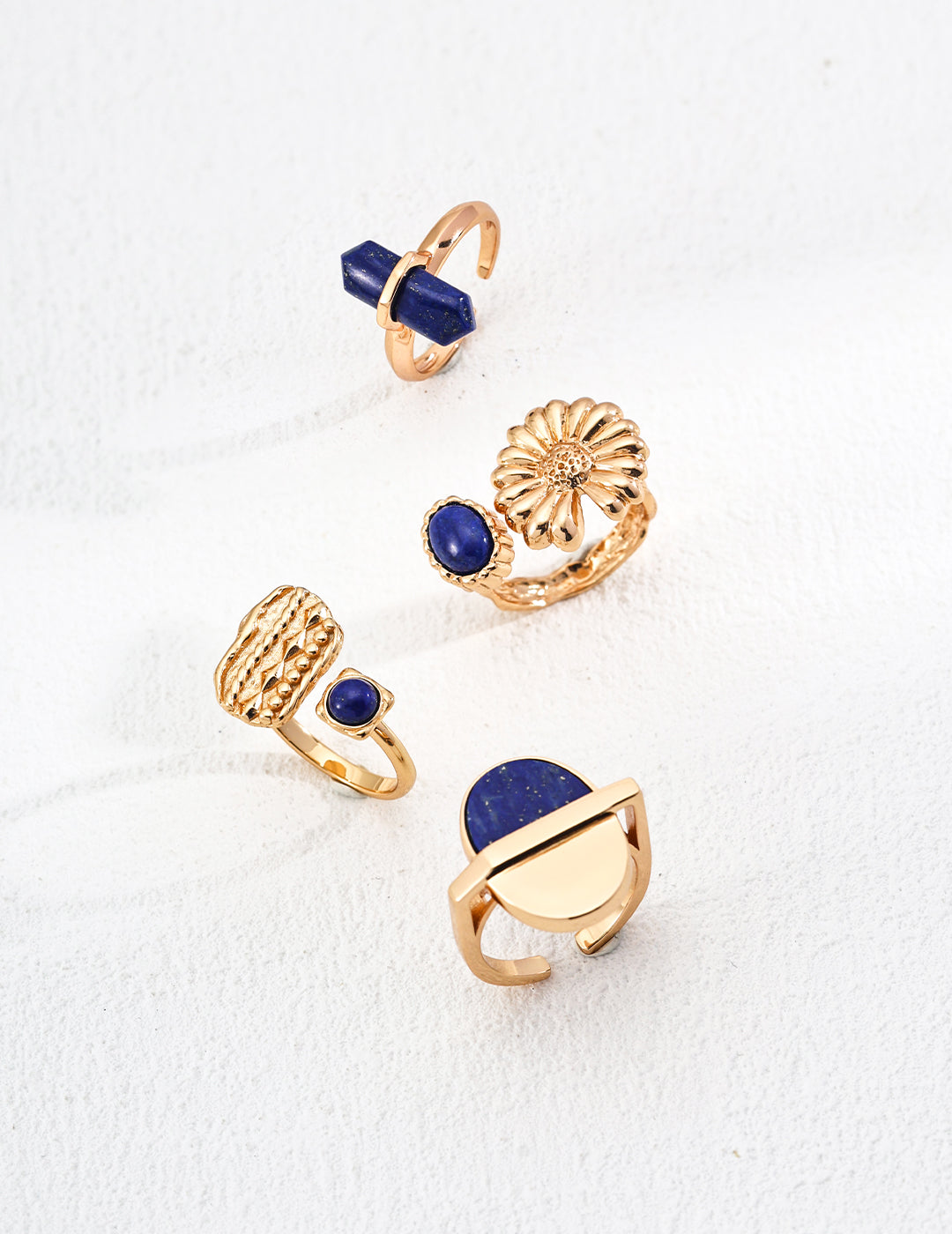 925 Sterling Silver Natural Lapis Lazuli Ring, product view 7