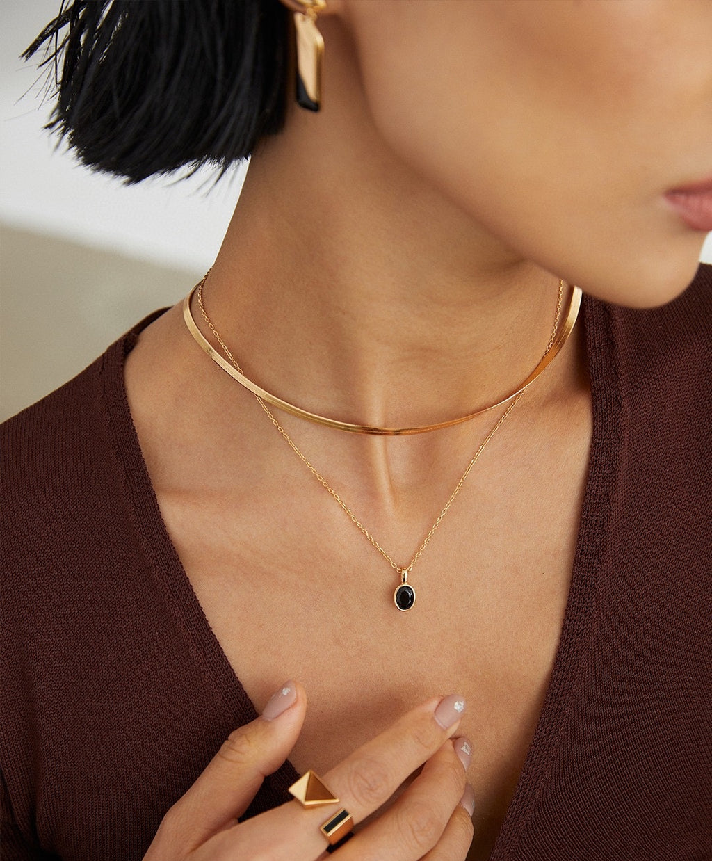 925 Sterling Silver Cubic Zirconia Vintage-Inspired Necklace