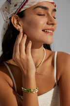 925 Sterling Silver Resin, Natural Pearl and Mother of Pearl Bracelet, product view 10