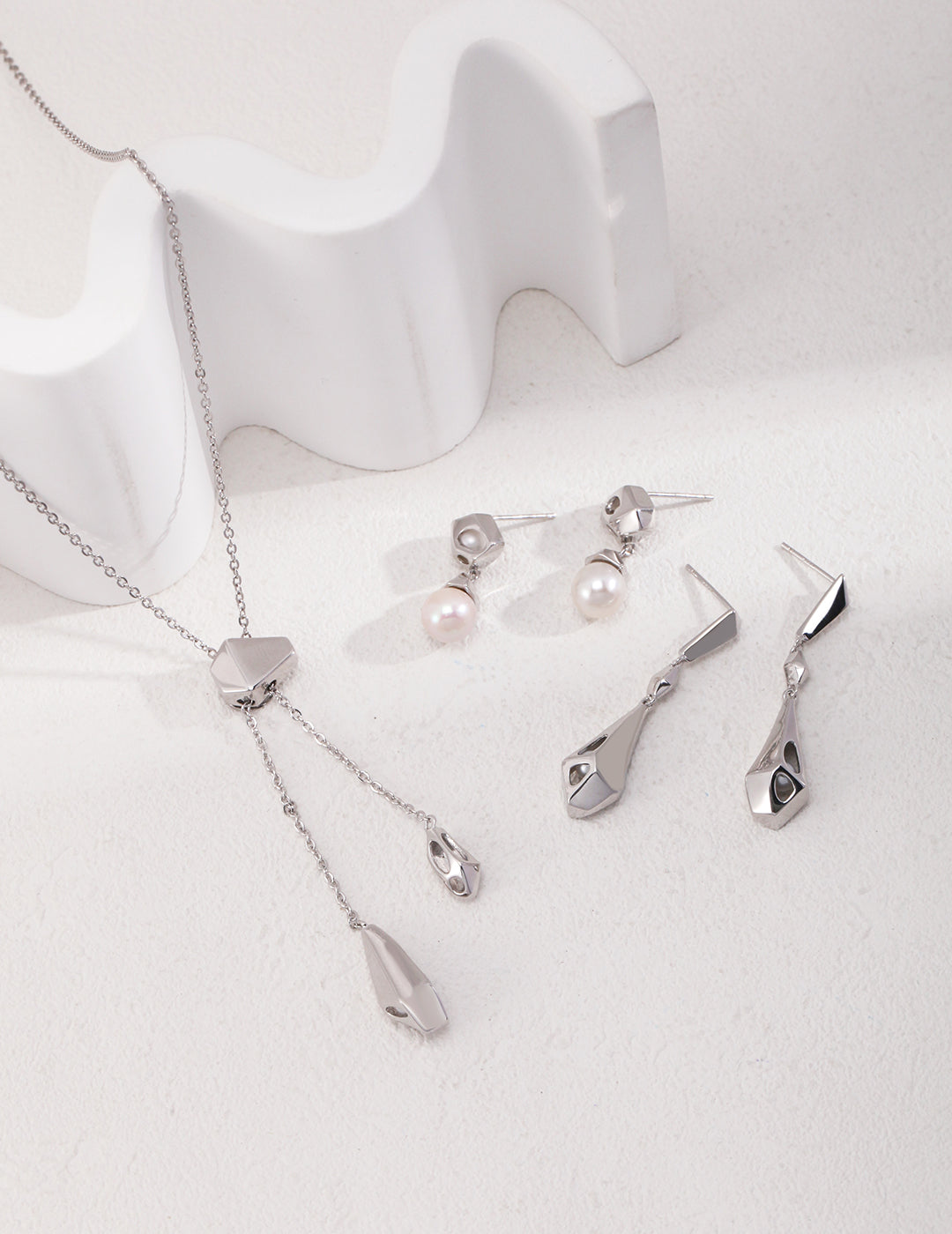 925 Sterling Silver Natural Pearl Earrings, product view 10