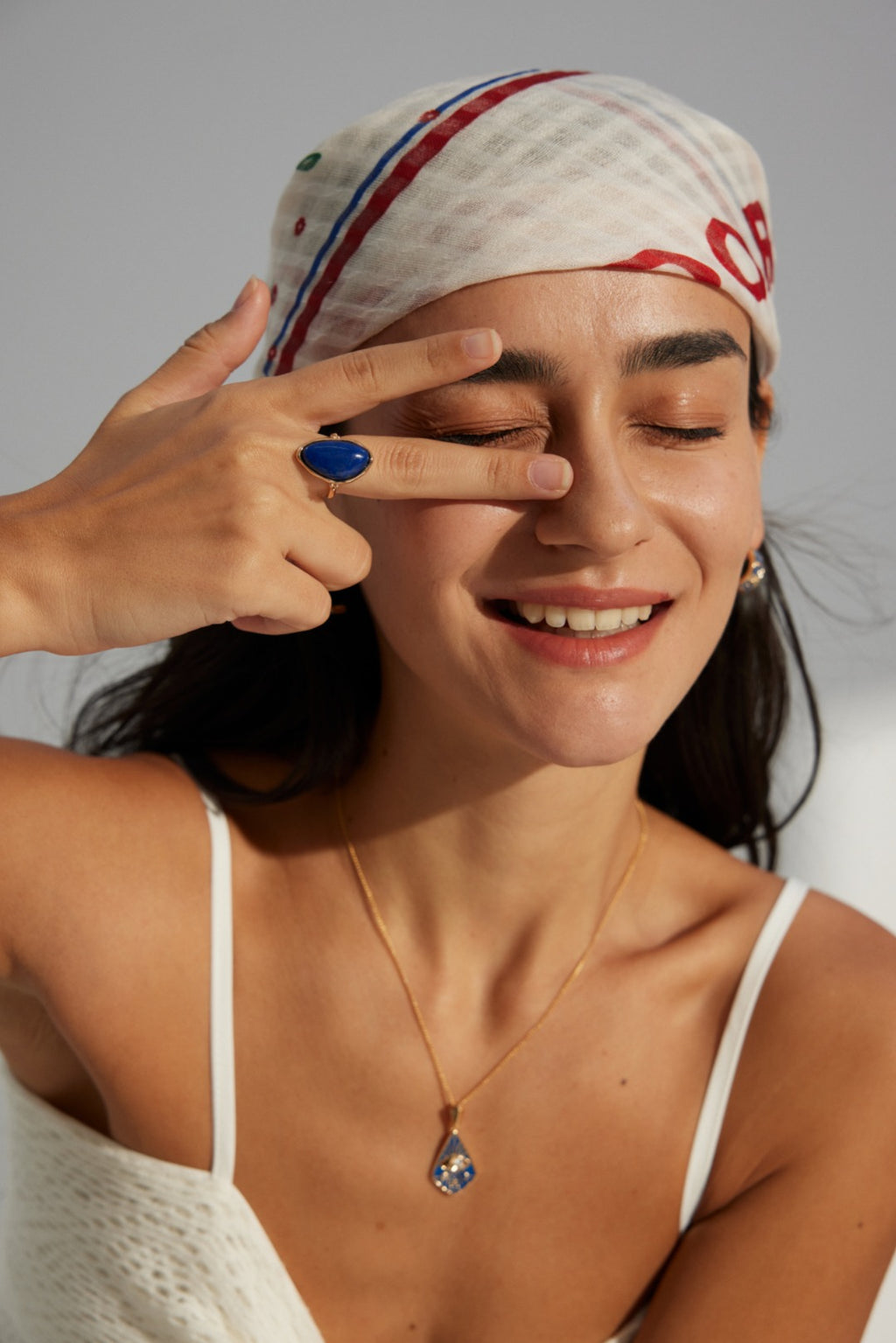 925 Sterling Silver Star Lapis Lazuli Ring, product view 11