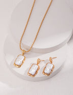 925 Sterling Silver Pearl Station Necklace, product view 7