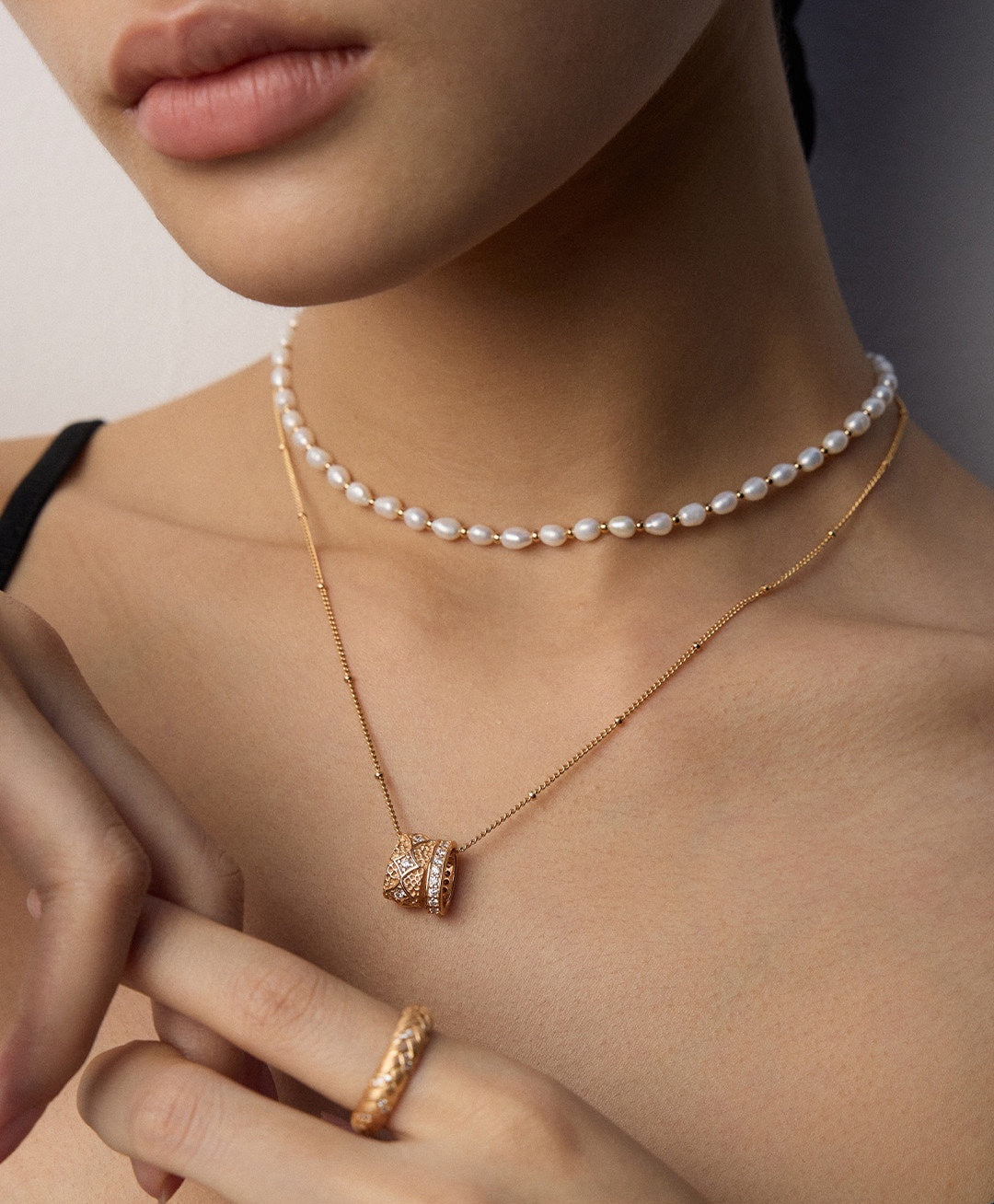 925 Sterling Silver Star Cubic Zirconia Necklace, product view 14