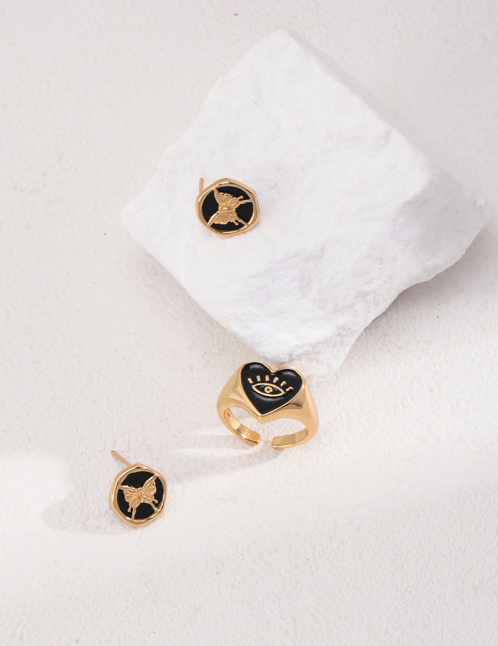 925 Sterling Silver Black Agate Earrings, product view 7