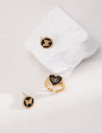 925 Sterling Silver Black Agate Earrings, product view 7