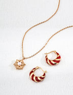 925 Sterling Silver Drip Glaze Earrings, product view 7