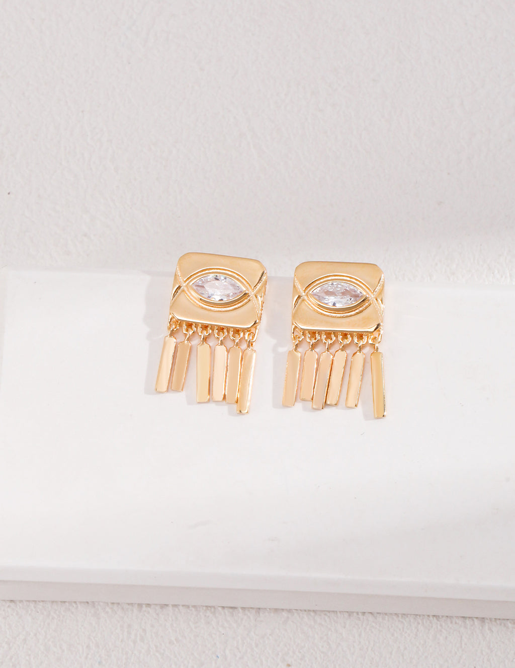 925 Sterling Silver Cubic Zirconia Earrings, product view 7