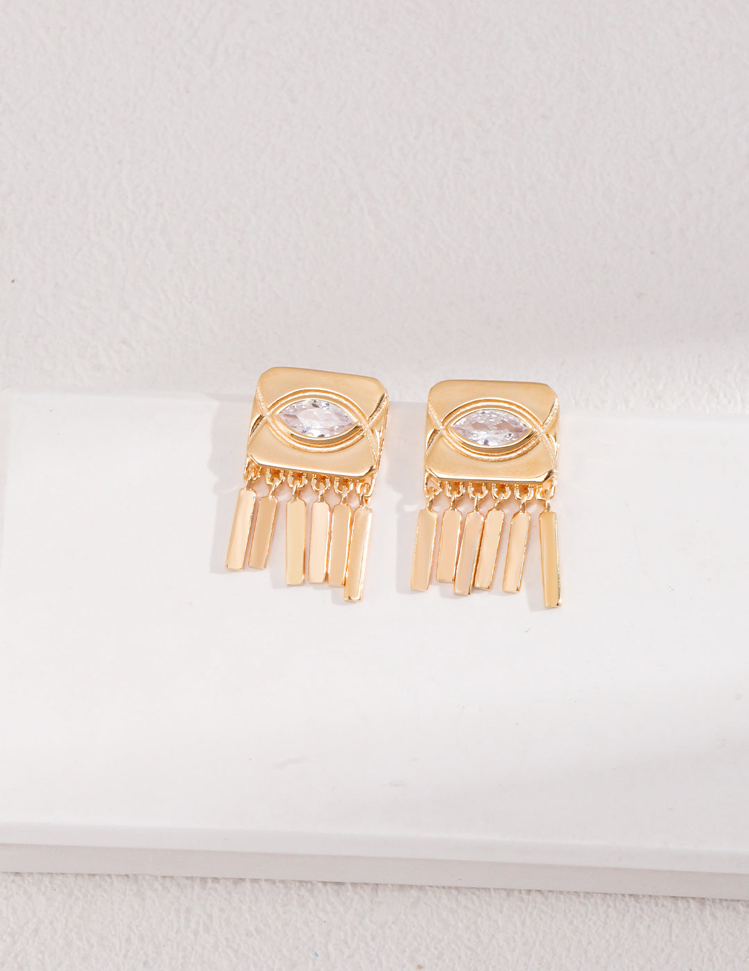 925 Sterling Silver Cubic Zirconia Earrings, product view 7