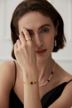 925 Sterling Silver Tiger’s Eye and Lapis Lazuli Bracelet, product view 15