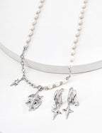 925 Sterling Silver Celestial Star Drop Earrings, product view 10