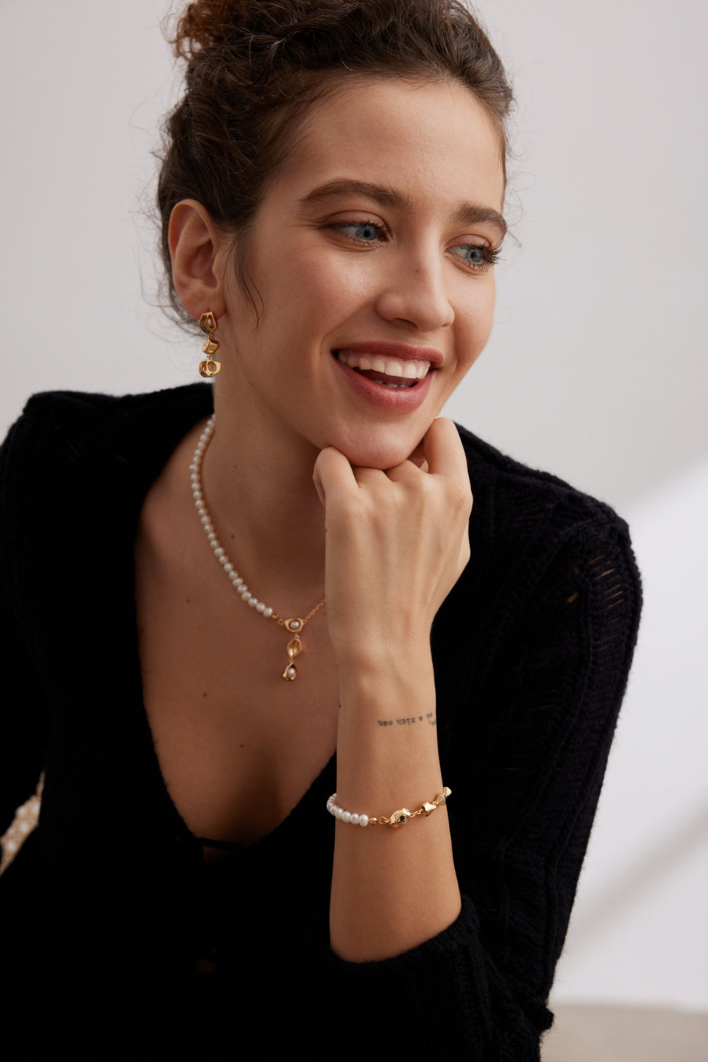 925 Sterling Silver Natural Pearl Bracelet, product view 9
